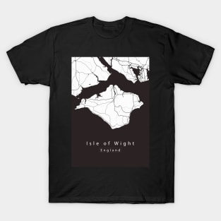 Isle of Wight England Island Map T-Shirt